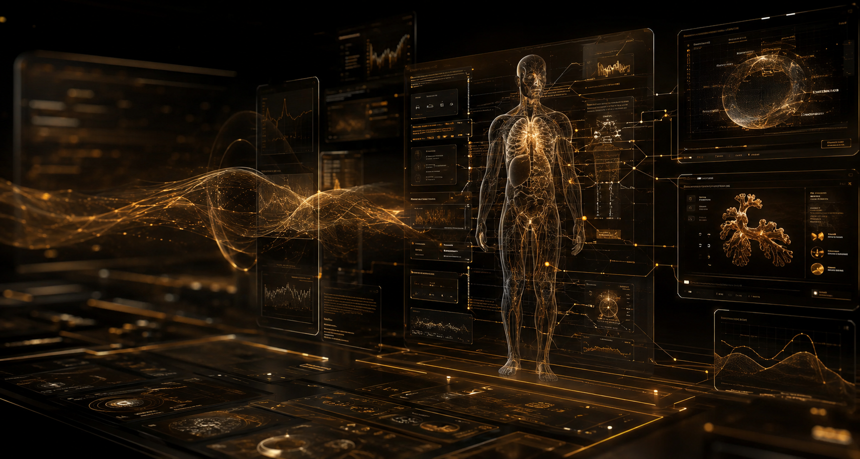 Conceptual health-intelligence interface connecting physiology and performance data